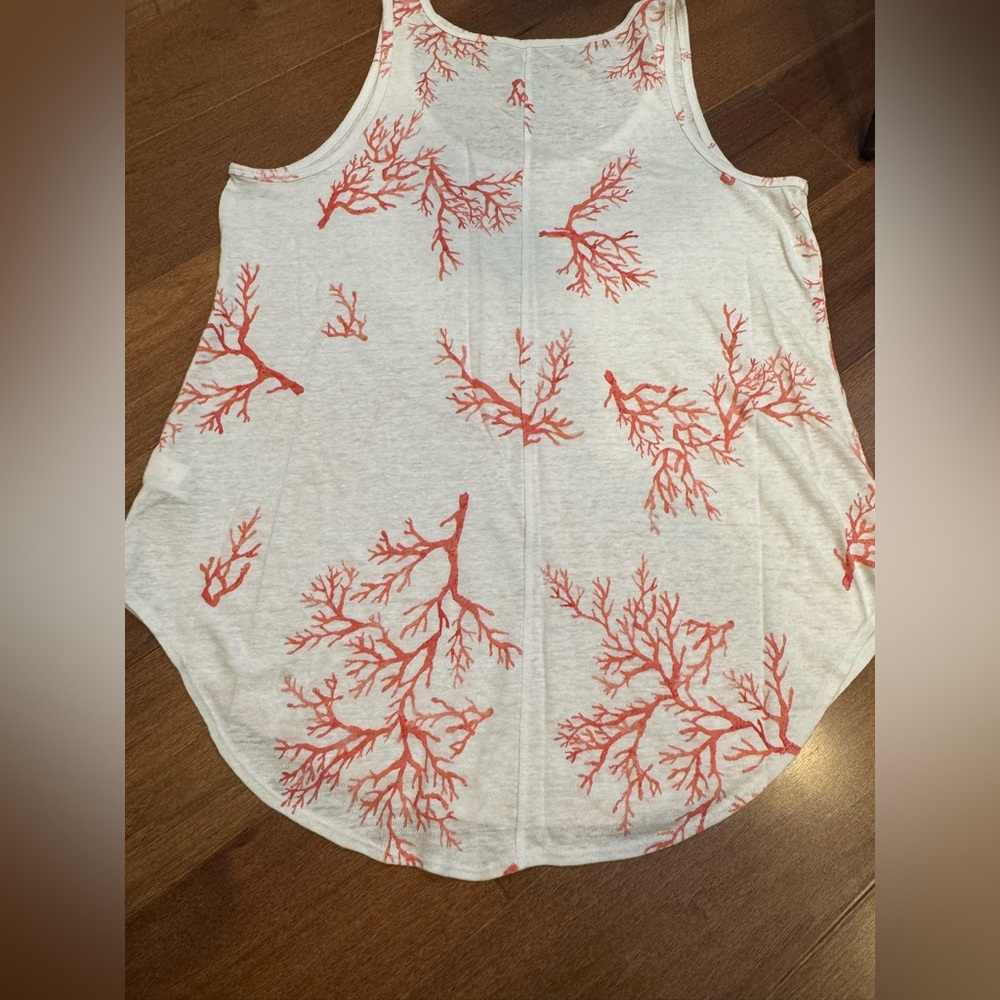OLD NAVY Red Print Tank Top - Picture 3 of 7